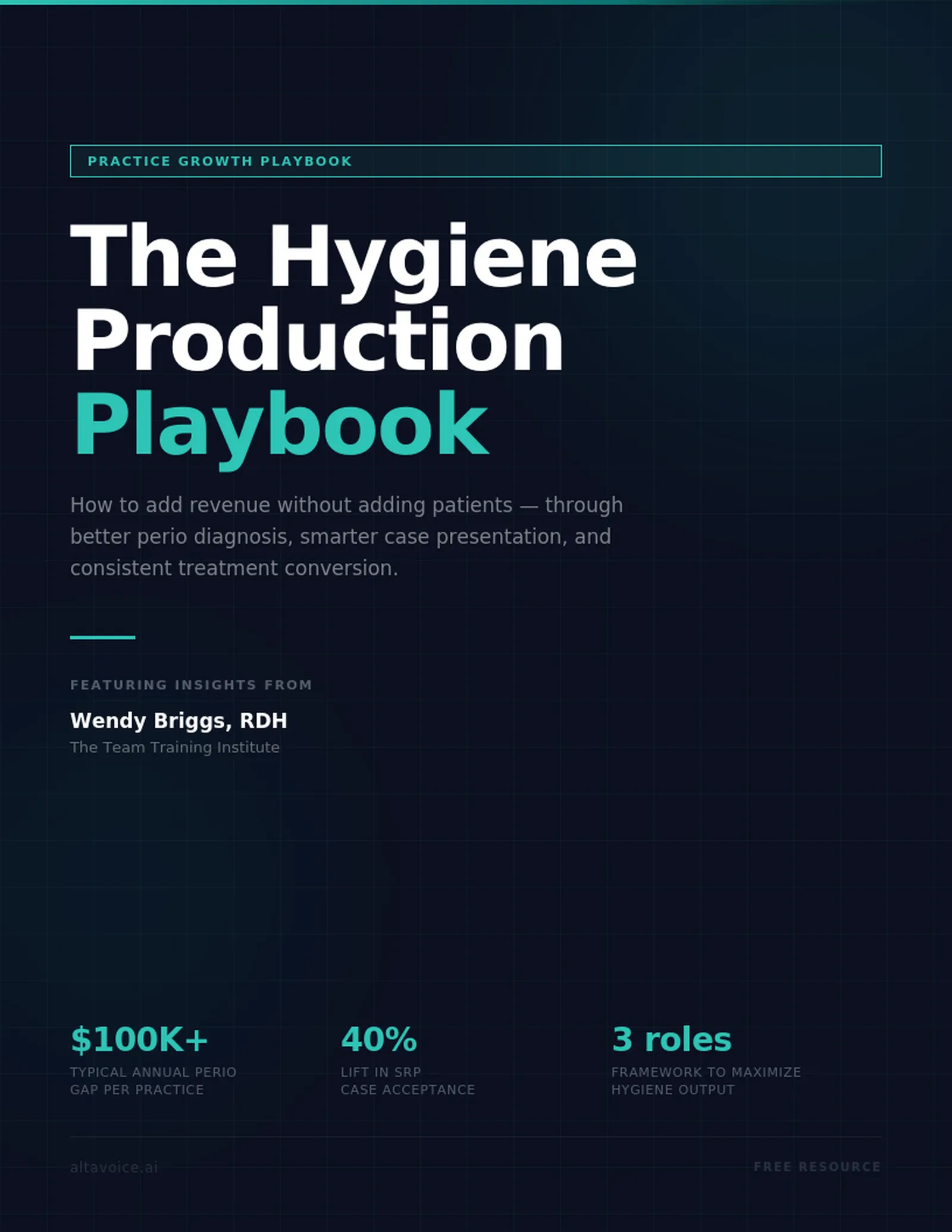 The Hygiene Production Playbook eBook cover